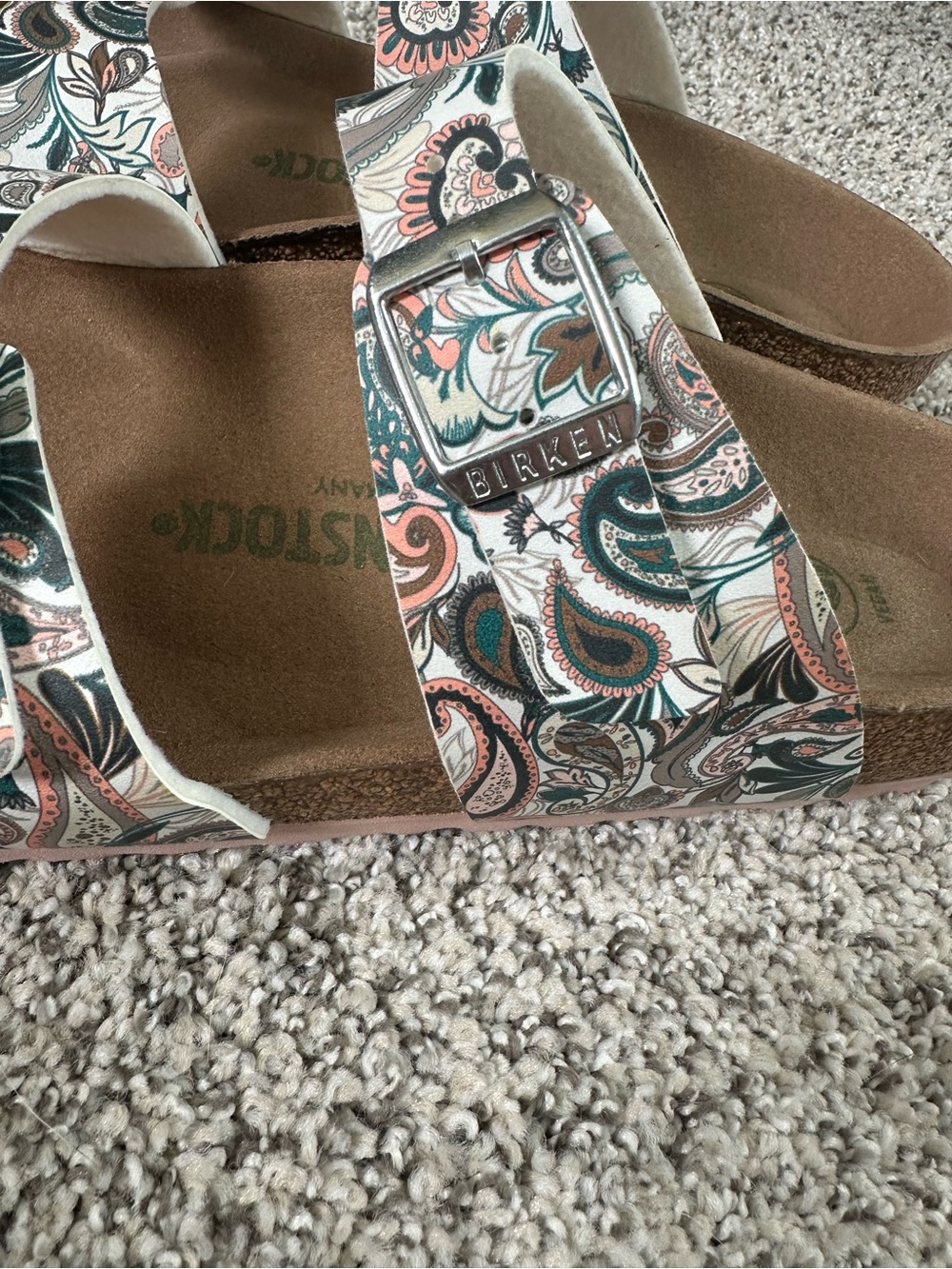 Birkenstock Sydney Vegan in Paisley Light Rose - Picture 3 of 12